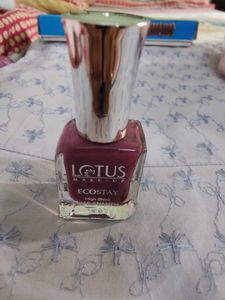 Lotus Ecocstay Nail Polish with handkerchief