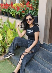 Unique Lace-Up Wide Leg Jeans