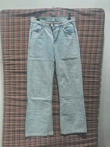 CALVIN KLEIN Light Wash Wide Leg Jeans
