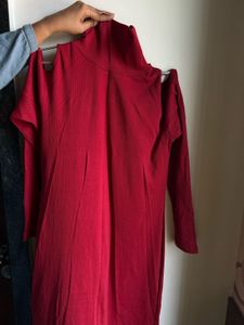 cutout sweater dress