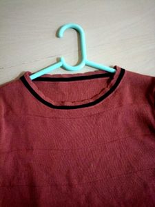 Maroon Bell Sleeve Top