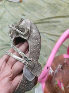 Sparkly Bow Ballet Flats for Girls