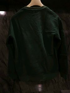 Green Graphic Print Sweatshirt