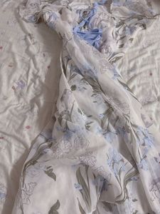 Floral Print Puff Sleeve Dress