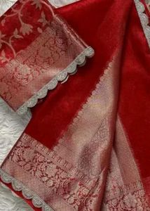 Elegant Red Banarasi Silk Saree