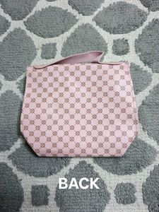 Chic Pink Geometric Pattern Handbag
