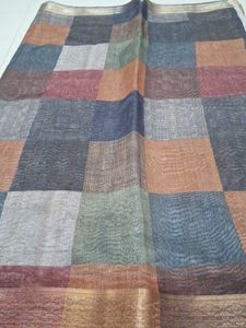 Patchwork print  Sareewith jari border