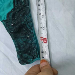 Emerald 🤎Green &amp; Black Lace Thong
