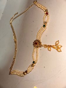 Elegant Pearl &amp; Gold Kamarbandh