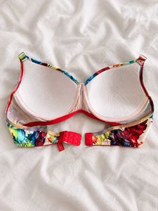 Colorful Floral Bra with Straps