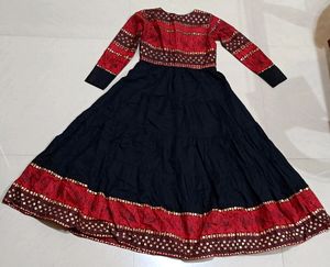 Red &amp; Black Anarkali Kurta 🖤❤