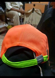 Orange &amp; Lime Adidas Cap