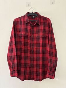 Red Plaid Flannel Shirt