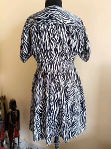 Stylish Zebra Printi Dress