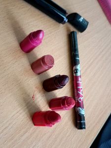 Combo Of Lipstick ,Eye Liner And Kajal(Us