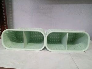 2 Pieces Wall Mount Organizer Baskets