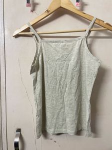 Light Grey Camisole with Lace Detail