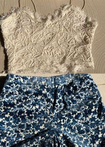 Floral Shorts with cami top