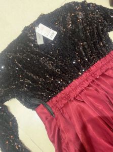 Sparkly Black &amp; Pink Gown❤️