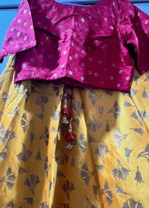 Beautiful Yellow &amp; Red Chaniya Choli (negotiable)