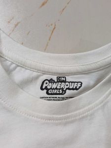 6-8 year Powerpuff Girls White Tee