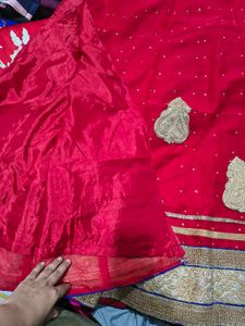 Red lehenga ♥️ with readymade blouse