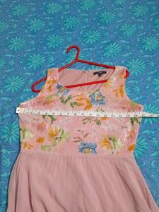 Elegant Sequined Floral Gown length 52