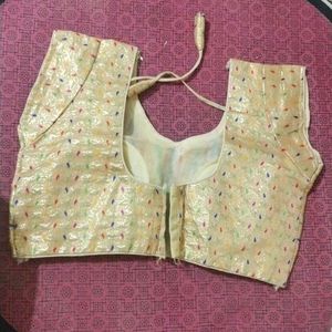 Sparkling Golden Embroidered Blouse