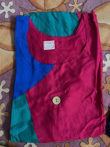 Colorblock Cotton Kurta | S | 4 patterns