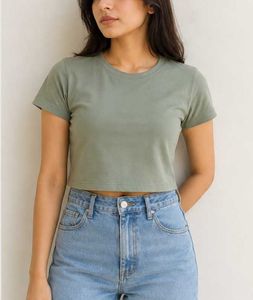 Sage Green Cropped T-Shirt💚
