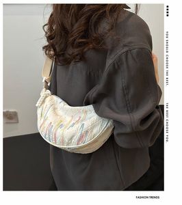 Stylish Black Crescent Hobo Bag
