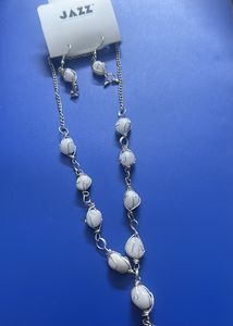 Natural Stone Necklace Set