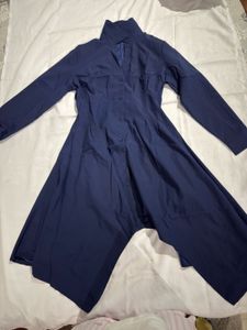 Stylish Navy Blue Shirt Dress