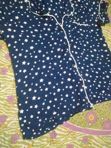 Cozy Star Print Pajama Top
