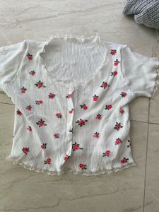 cute white top