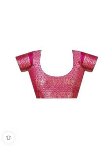 Elegant Pink Banarasi Silk Saree