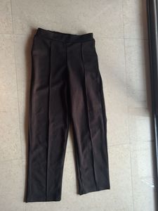 Black High-Waisted Wide-Leg Pants