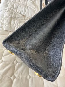 Authentic Michael Kors Black Leather Tote Bag