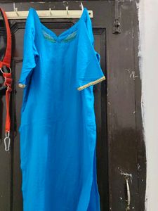 Embroidered punjabi salwar suit with dupatta