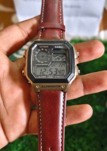 Premium Casio Brown Leather Belt Watch