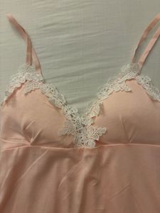 Pink Lace Trim Nightgown