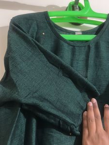 Green Simple Kurta