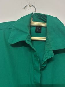 green formal shirt women