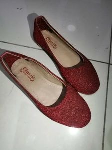 Sparkling Red Ballet Flats