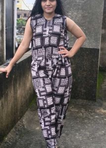Stylish Geometric Print Jumpsuit