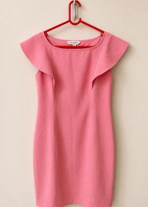 Chic Pink Cap Sleeve Dress