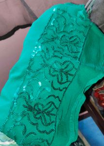 Emerald Green Embroidered Kurta