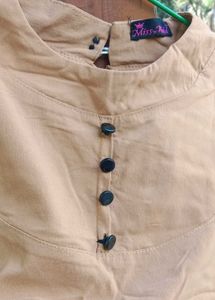 Casual Caramel Tunic Top