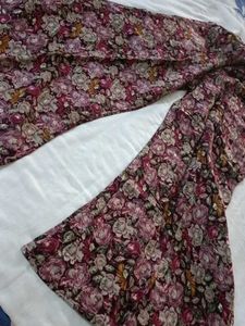 Floral Print co-ord set wine