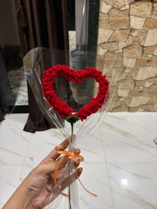 Crochet Heart Bouquet